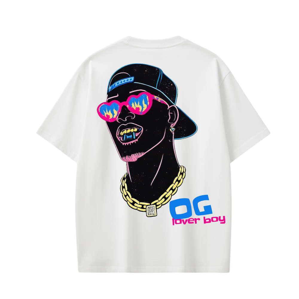 OG LOVER BOY BE AUTYST WHITE T-SHIRT