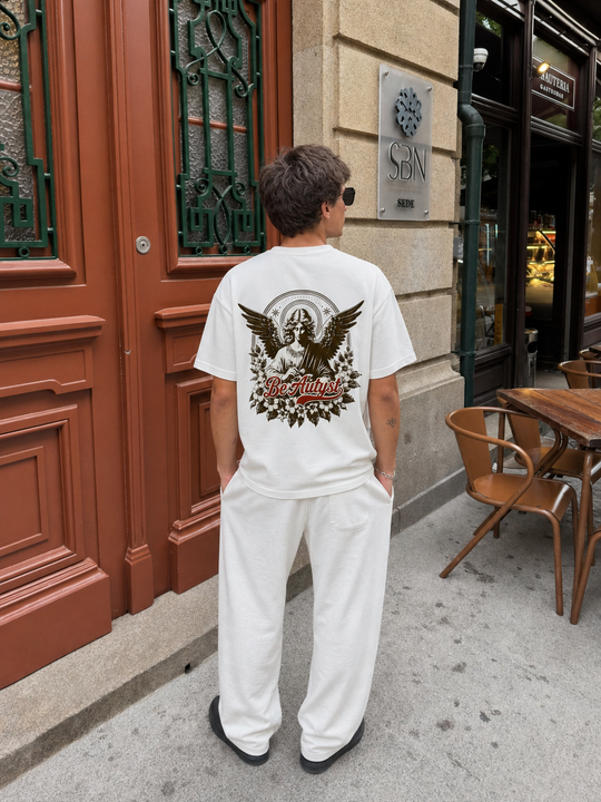 Be Autyst Divine Wings White T-Shirt