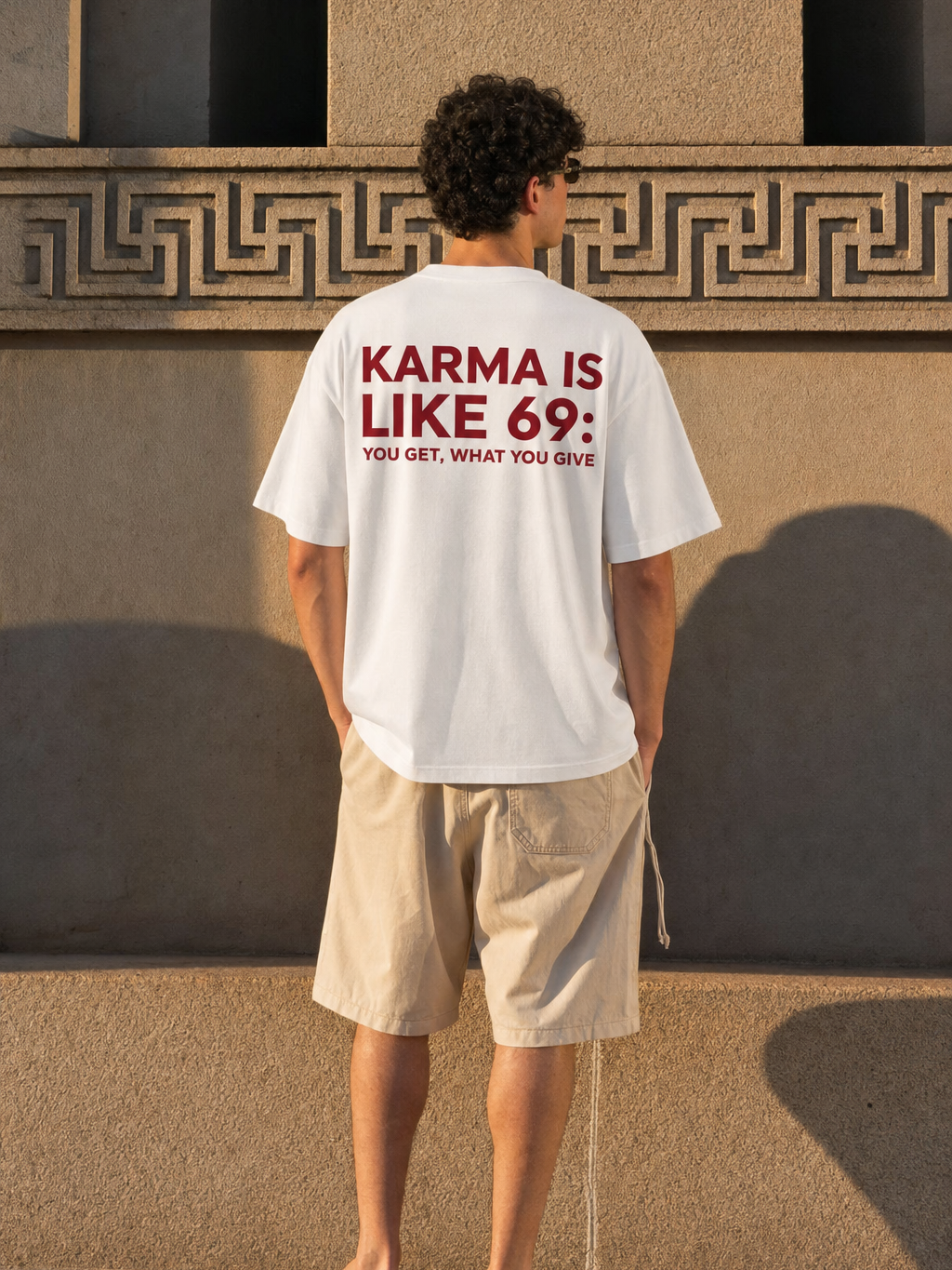 Be Autyst Cause & Effect White T-Shirt – model back