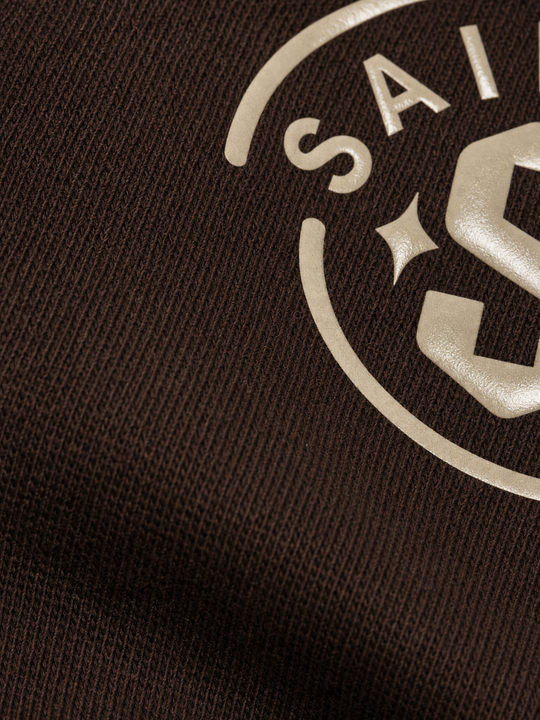 Saints Be Autyst Quarter Zip Brown T-Shirt