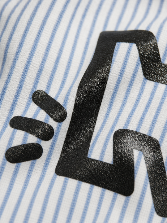 Dogs Out Be Autyst Blue Striped Shirt