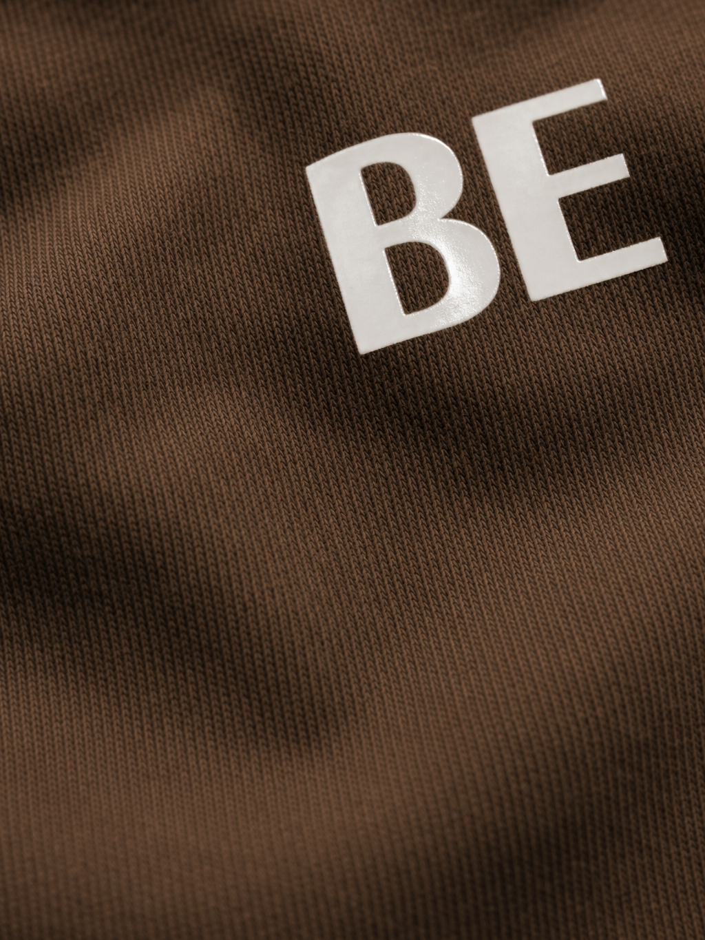 Be Autyst Brutal Truth Brown T-Shirt – close-up detail