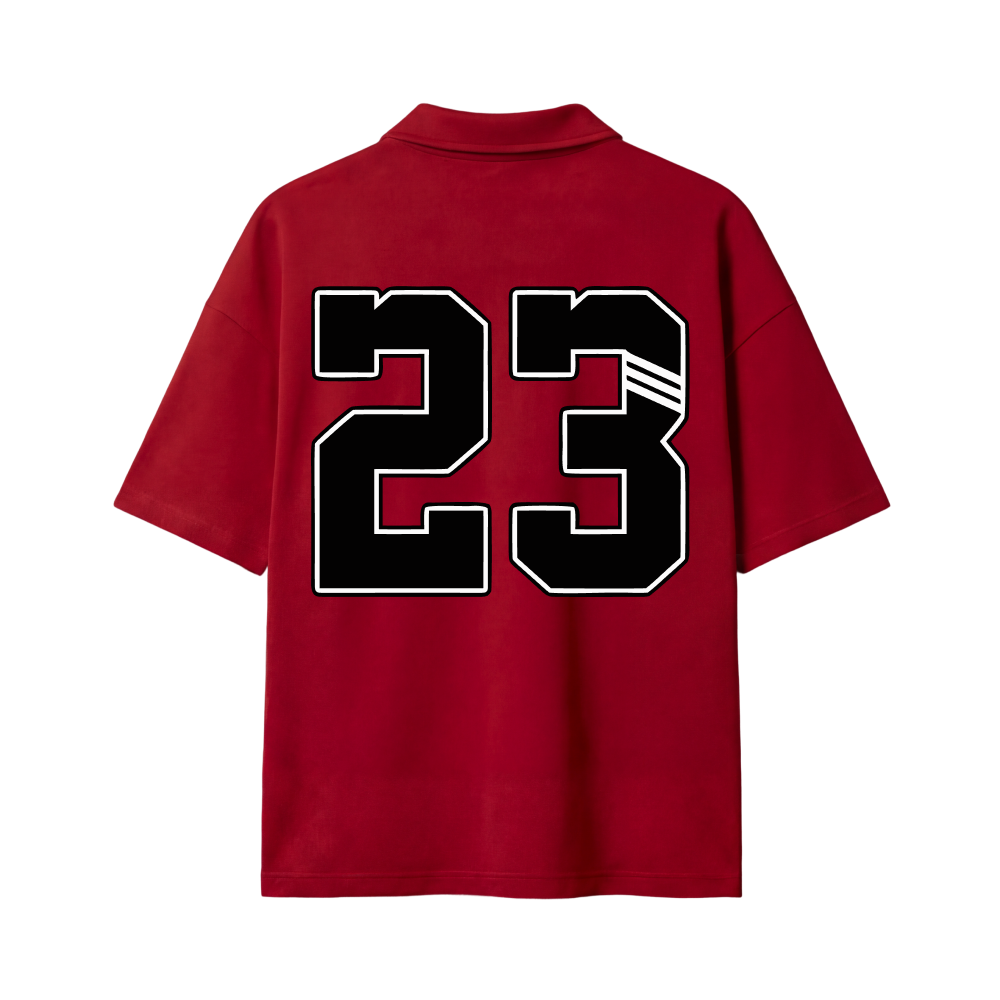 23 Be Autyst Quater Zip Red T-Shirt