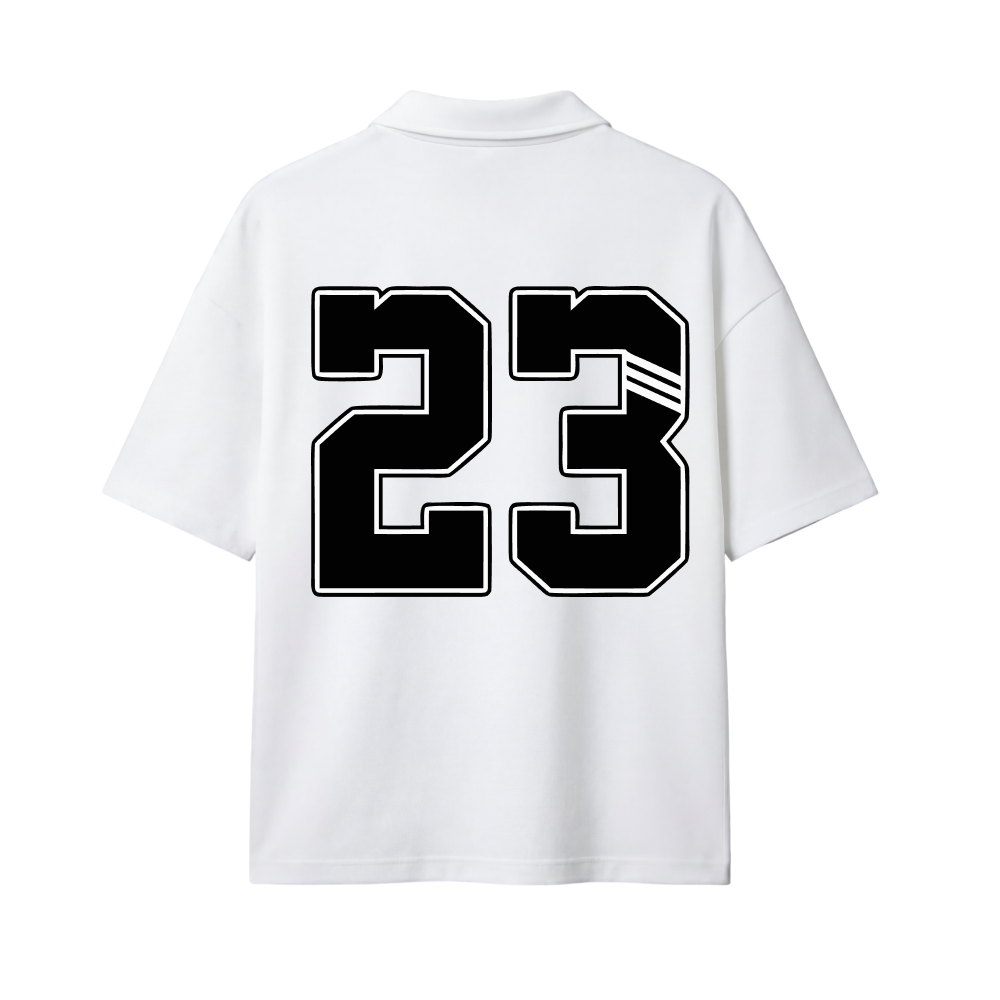 23 Be Autyst Quater Zip White T-Shirt