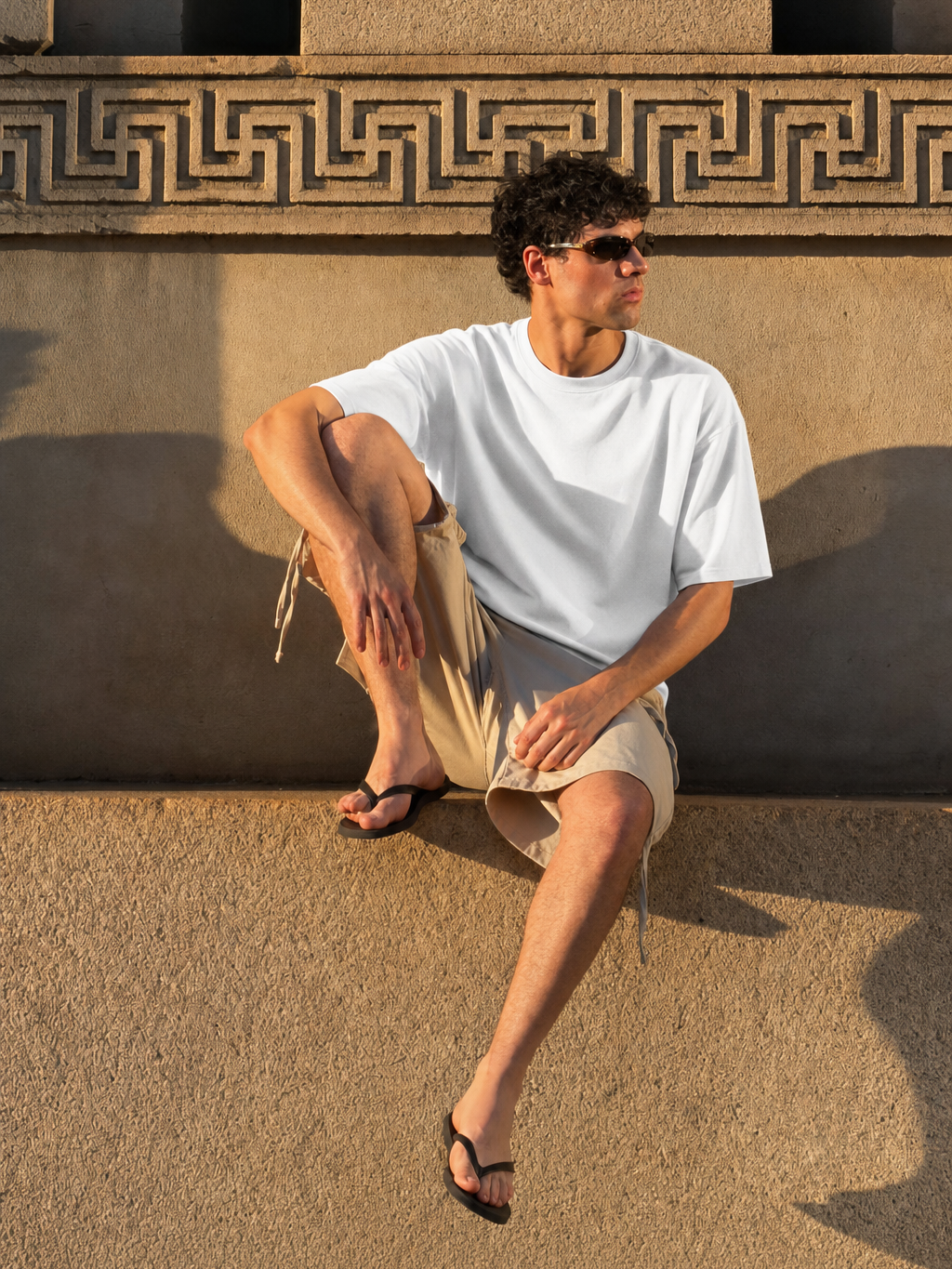Be Autyst Cause & Effect White T-Shirt – model front