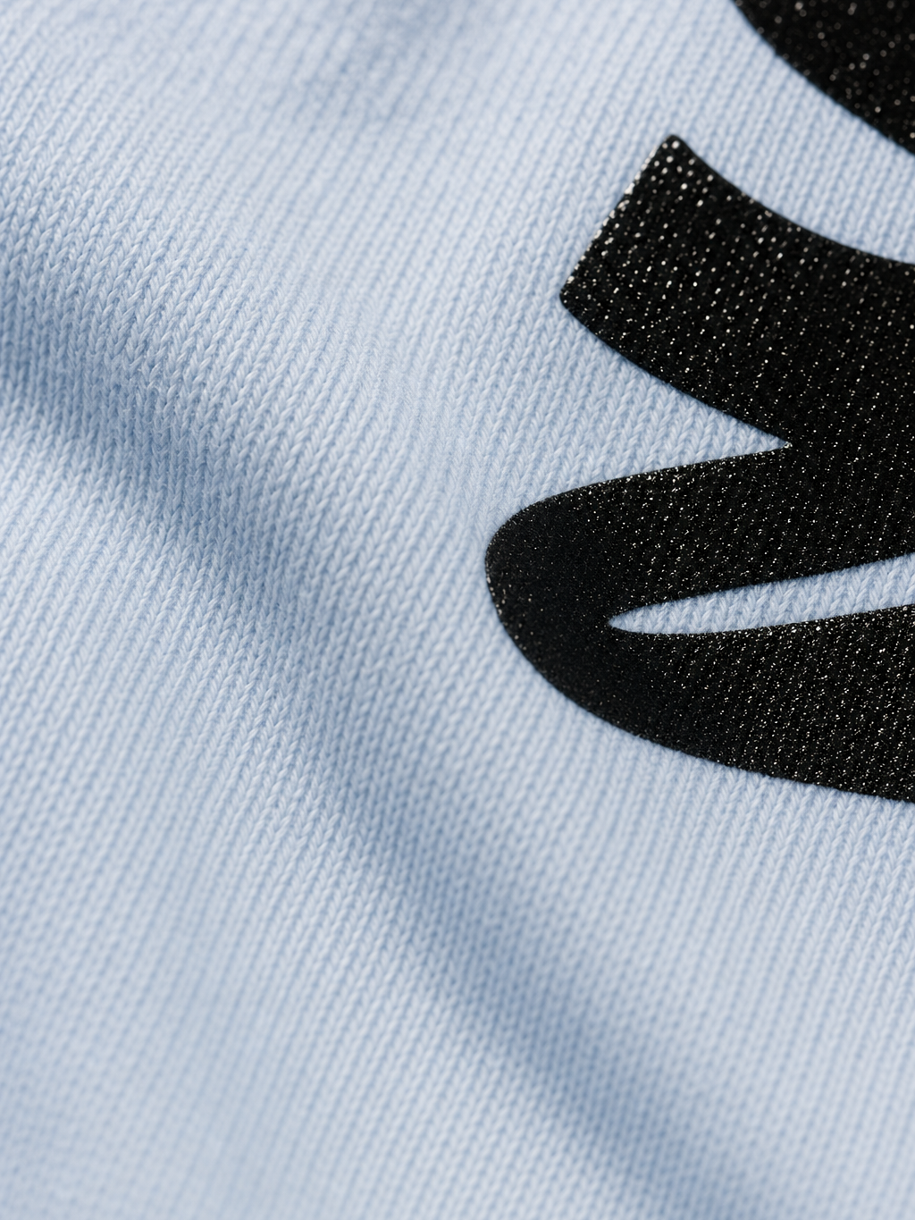 StarBoy Be Autyst Ice Blue Shirt – close-up detail