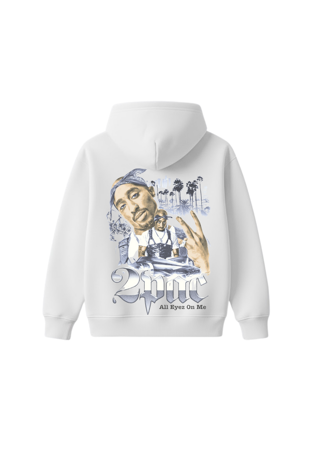 2 Pac Hoodie - White
