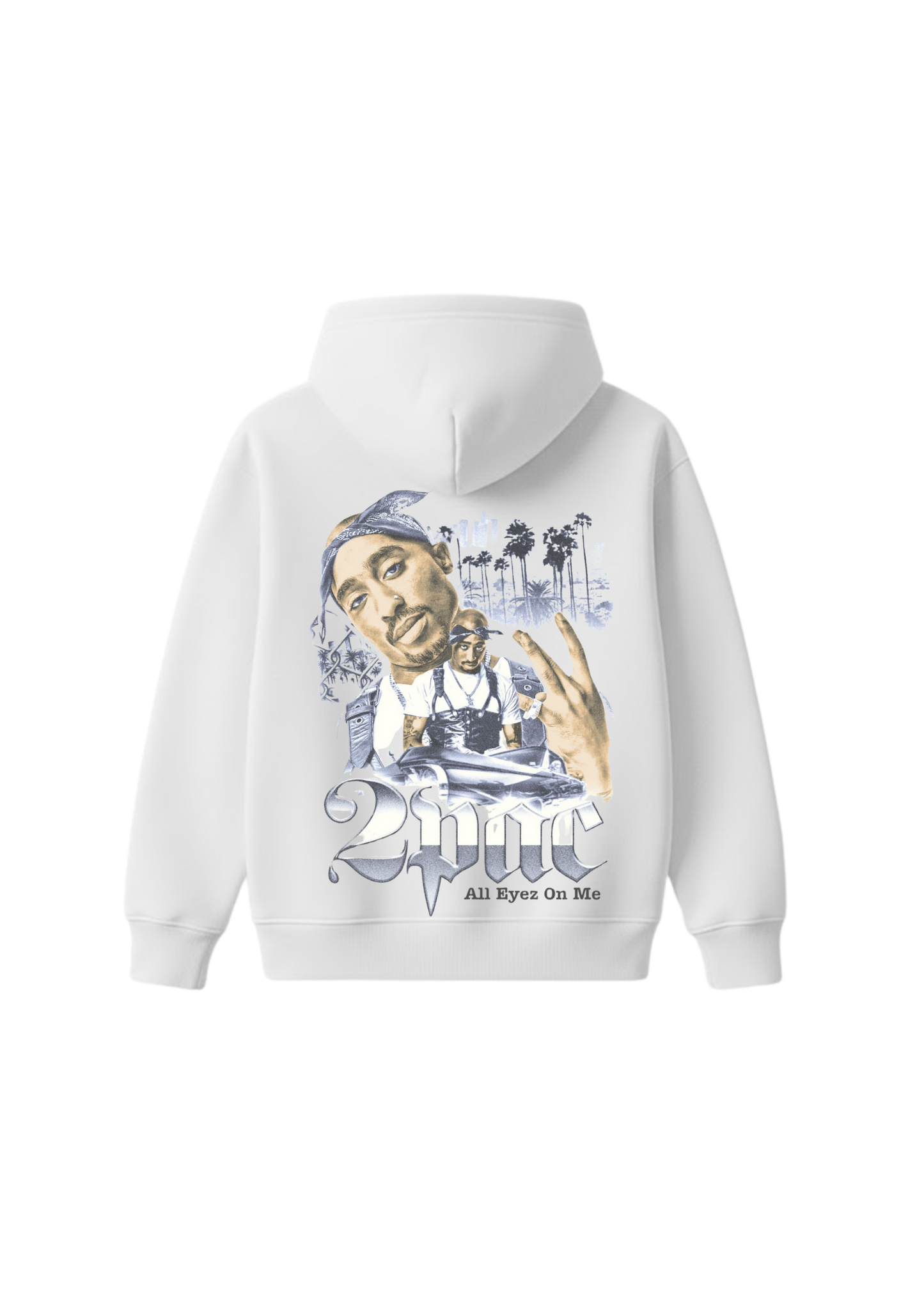 2 Pac Hoodie - White