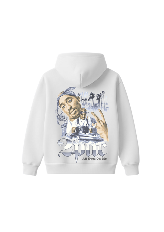 2 Pac Hoodie - White