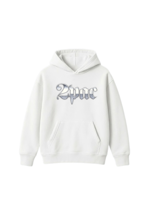 2 Pac Hoodie - White