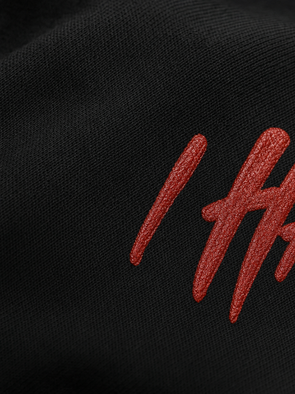 Be Autyst Chaos Theory Black T-Shirt – close-up detail