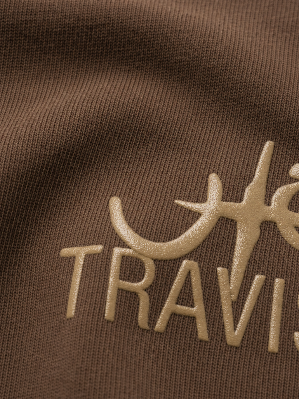 Be Autyst Maximus Legacy Brown T-Shirt – close-up detail