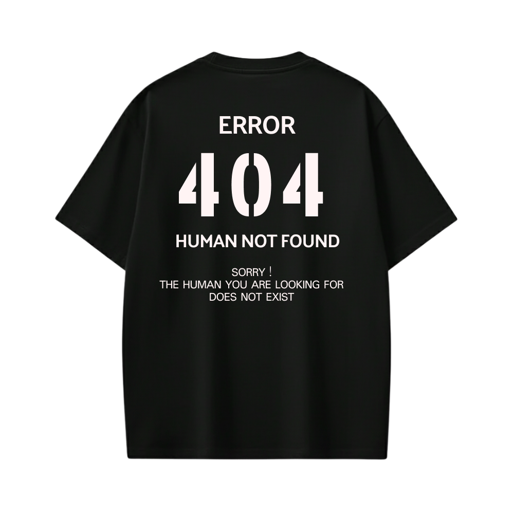 404 Be Autyst Black T-Shirt