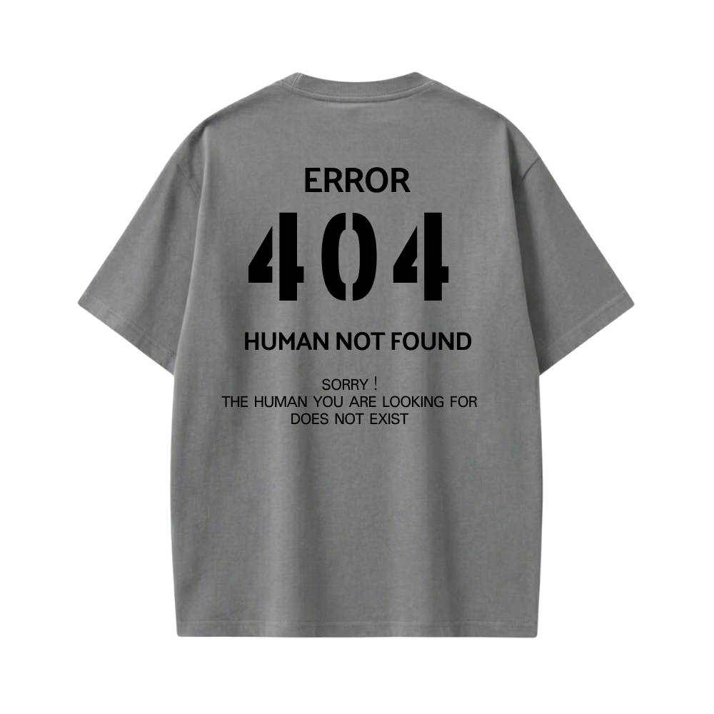 404 BE AUTYST GREY T-SHIRT