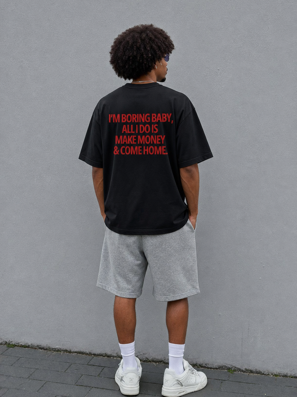 Be Autyst Money Mindset Black T-Shirt – model back