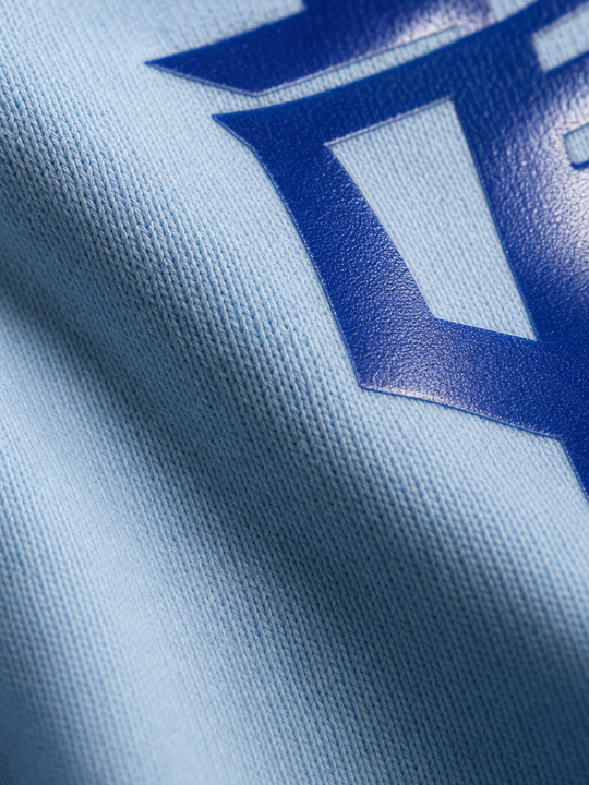 Hustle Team Be Autyst Quarter Zip Ice Blue T-Shirt