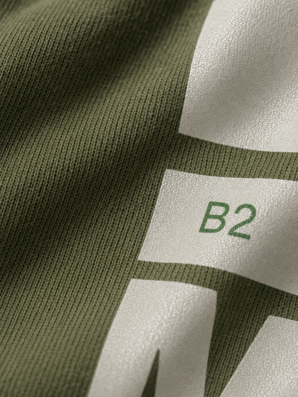 Money Be Autyst Green T-Shirt – close-up detail