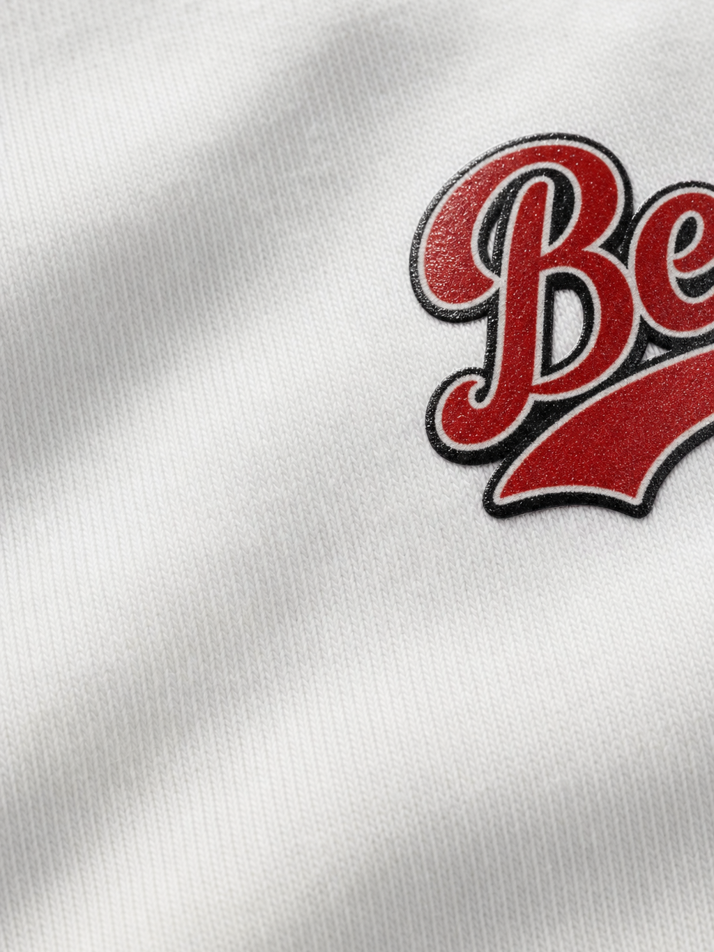 Be Autyst Divine Wings White T-Shirt – close-up detail
