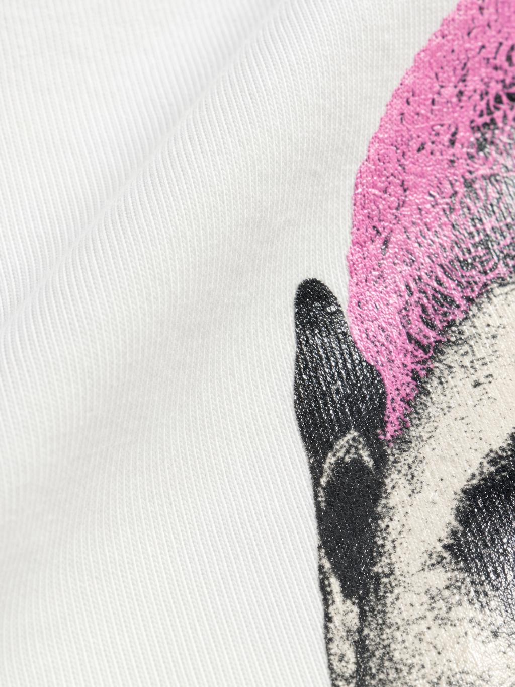 Be Autyst Ocean Archive White T-Shirt – close-up detail