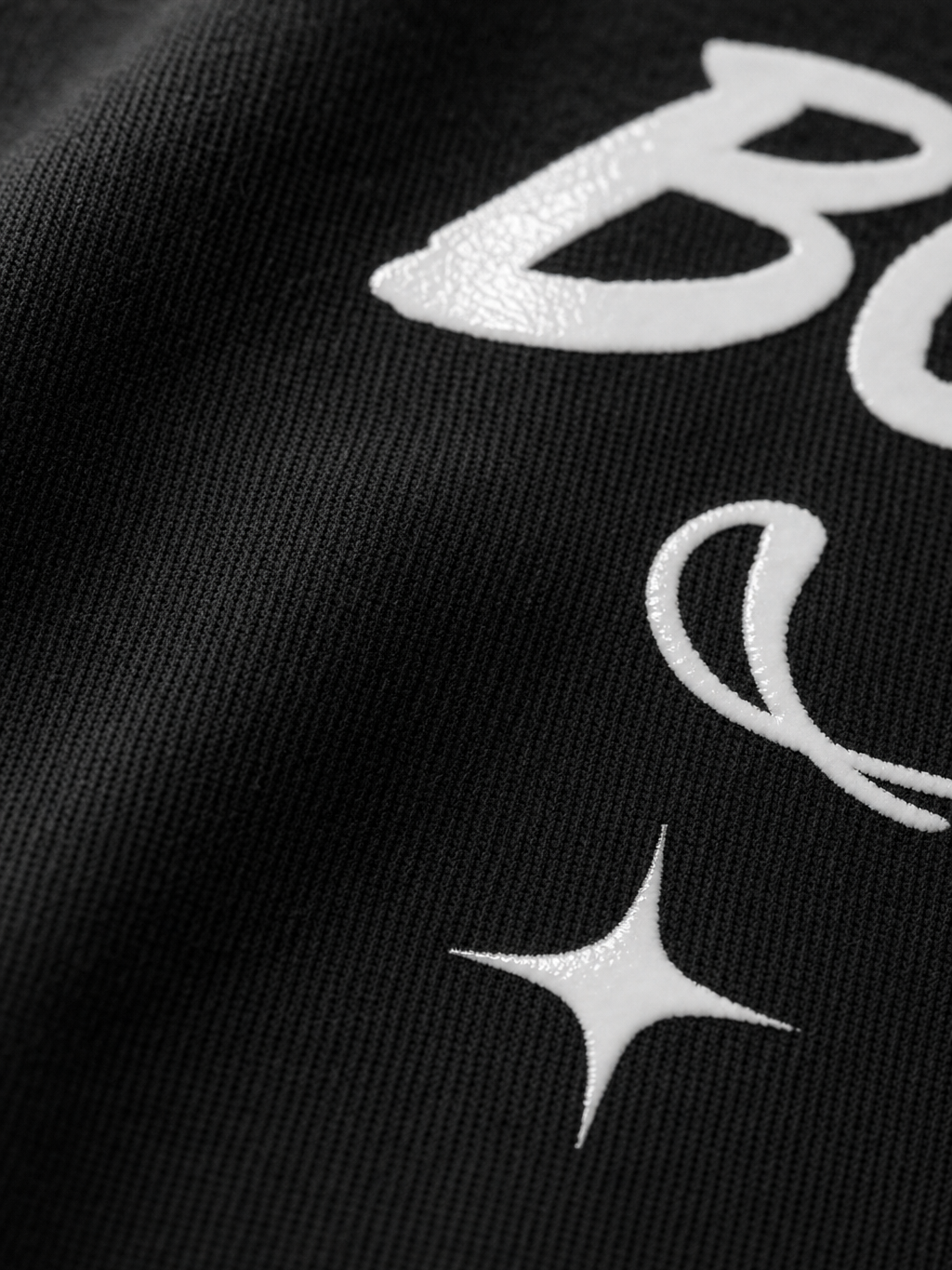 Born To Succeed Be Autyst Black T-Shirt – close-up detail
