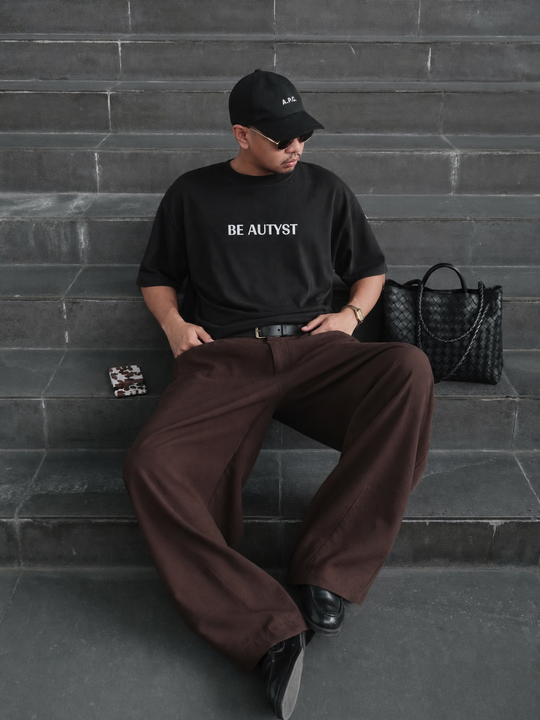 Be Autyst Street Flame Black T-Shirt