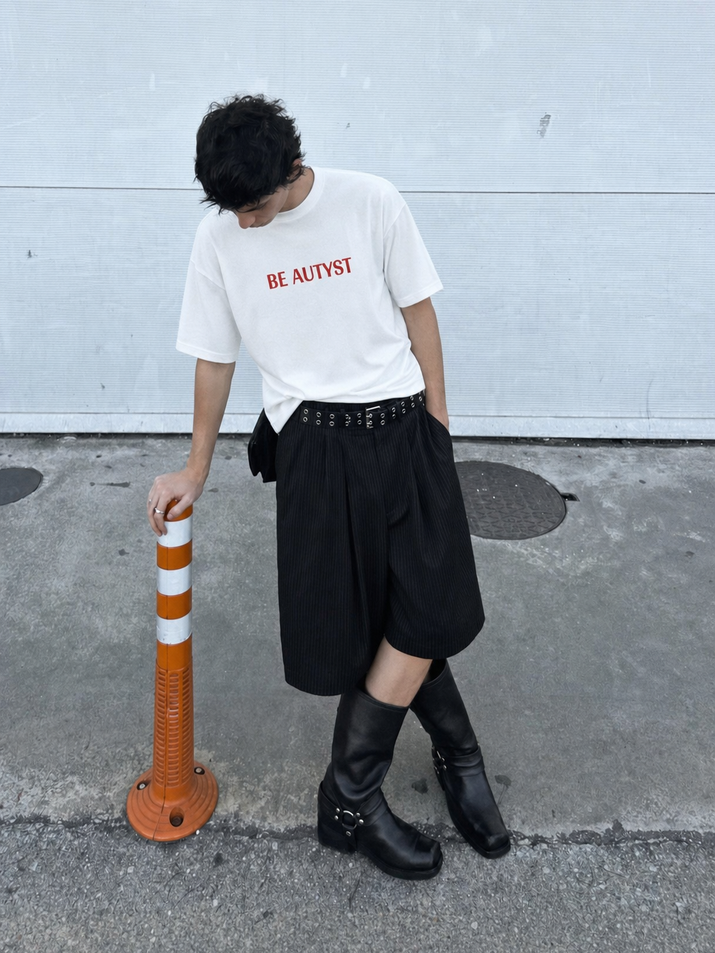 Be Autyst Money Mindset White T-Shirt – model front