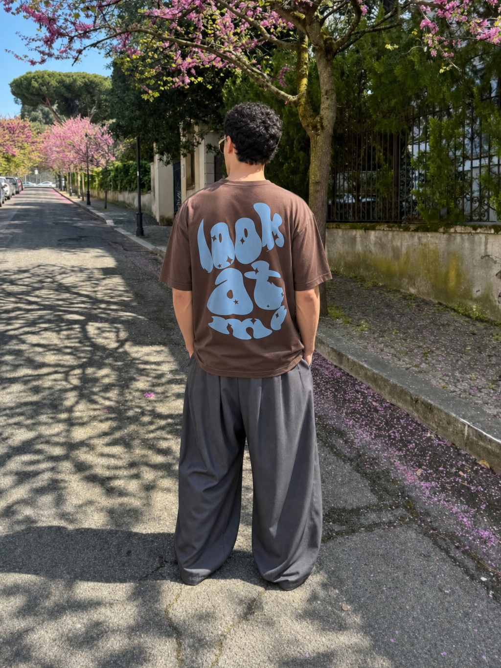 Be Autyst Main Character Brown T-Shirt – model back
