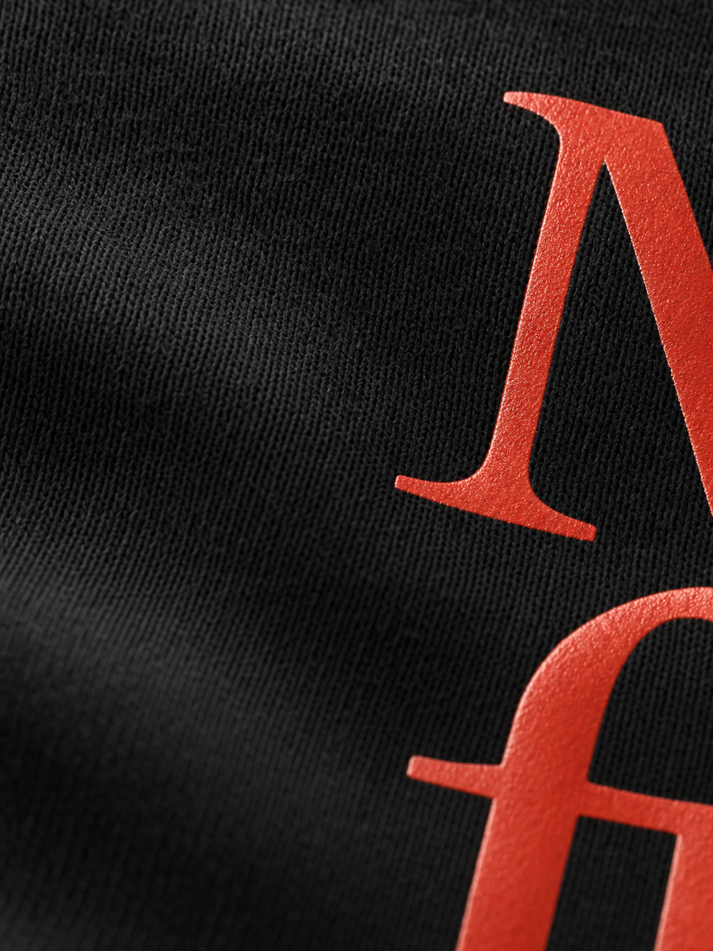 Minimal Fucks Be Autyst Black Bowling Shirt – close-up detail