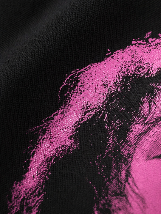 Beautyst Neon Pink Performer Black T-shirt