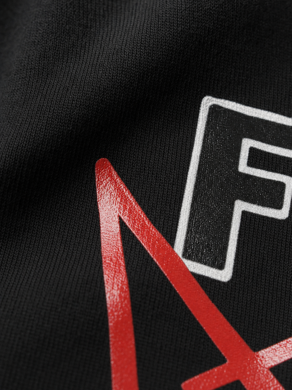 Sad Be Autyst Black T-Shirt – close-up detail