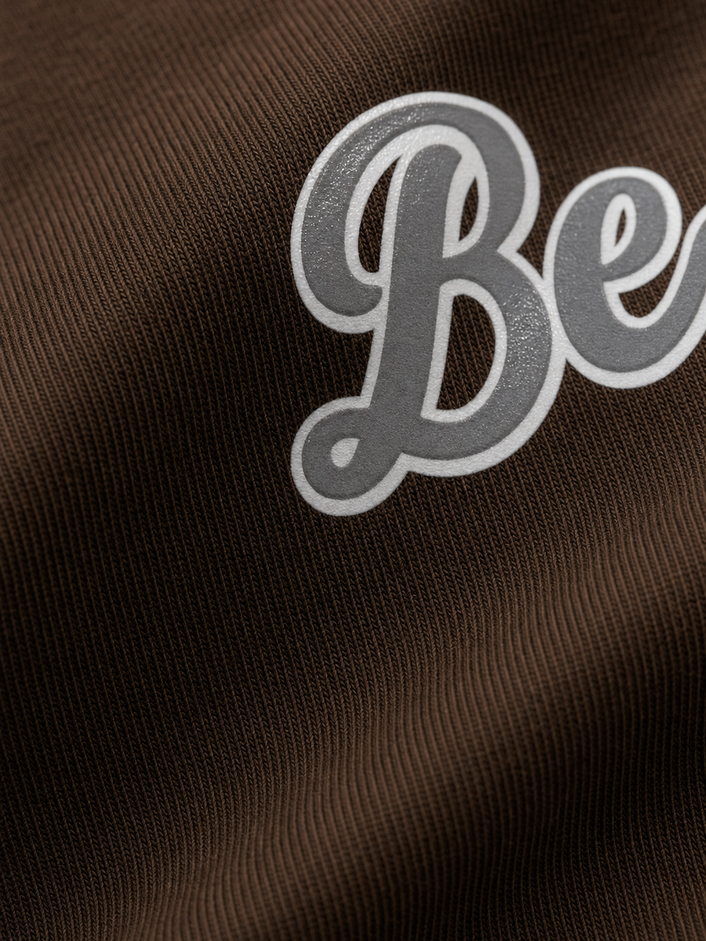 Be Autyst Celestial Pegasus Brown T-Shirt – close-up detail