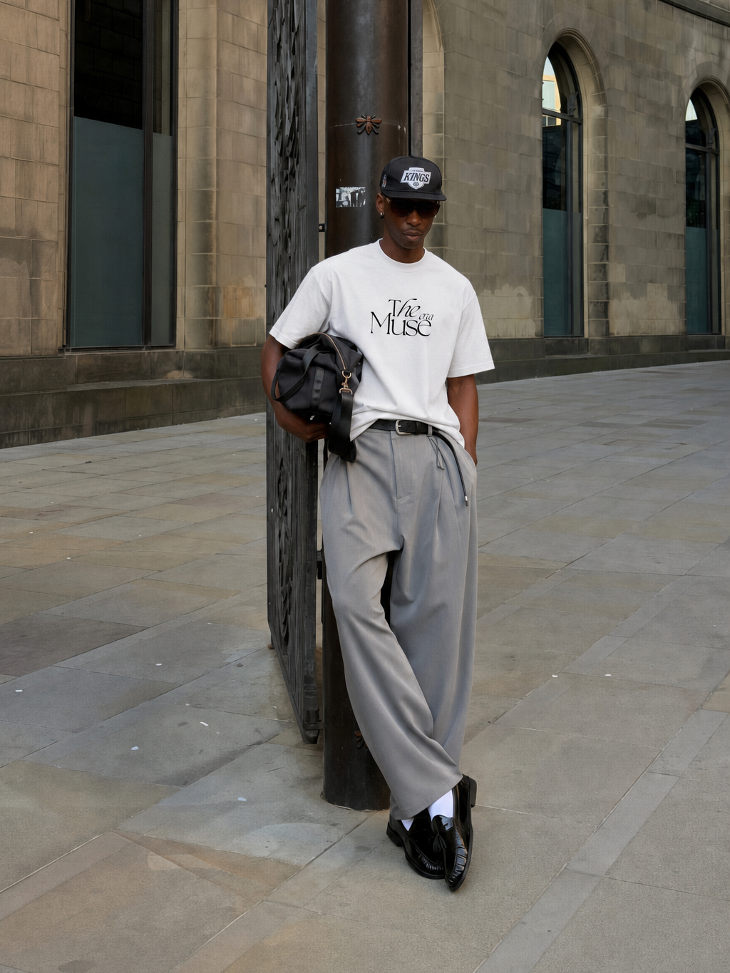 Be Autyts Culture Muse White T-Shirt – model front