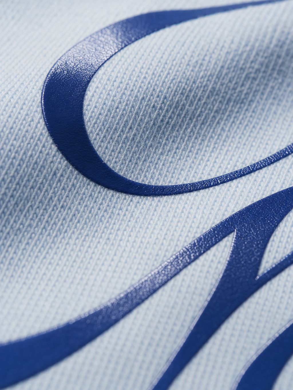 Anymore Be Autyst Ice Blue Shirt – close-up detail