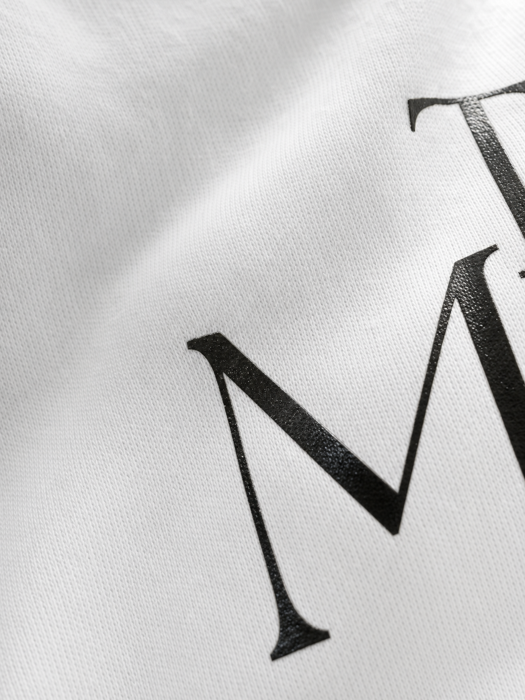 Be Autyts Culture Muse White T-Shirt – close-up detail