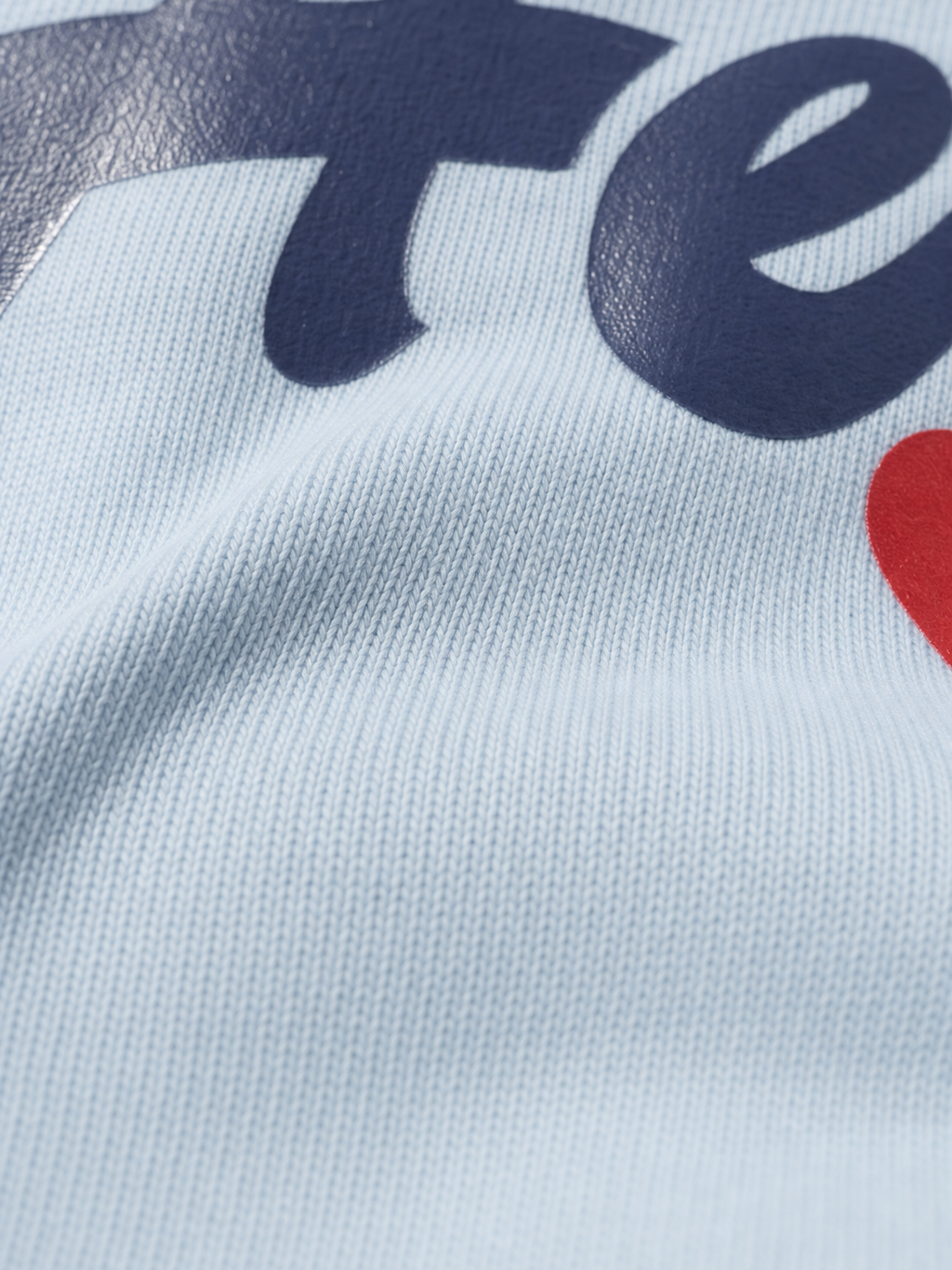 Heartthrob Be Autyst Ice Blue Shirt – close-up detail