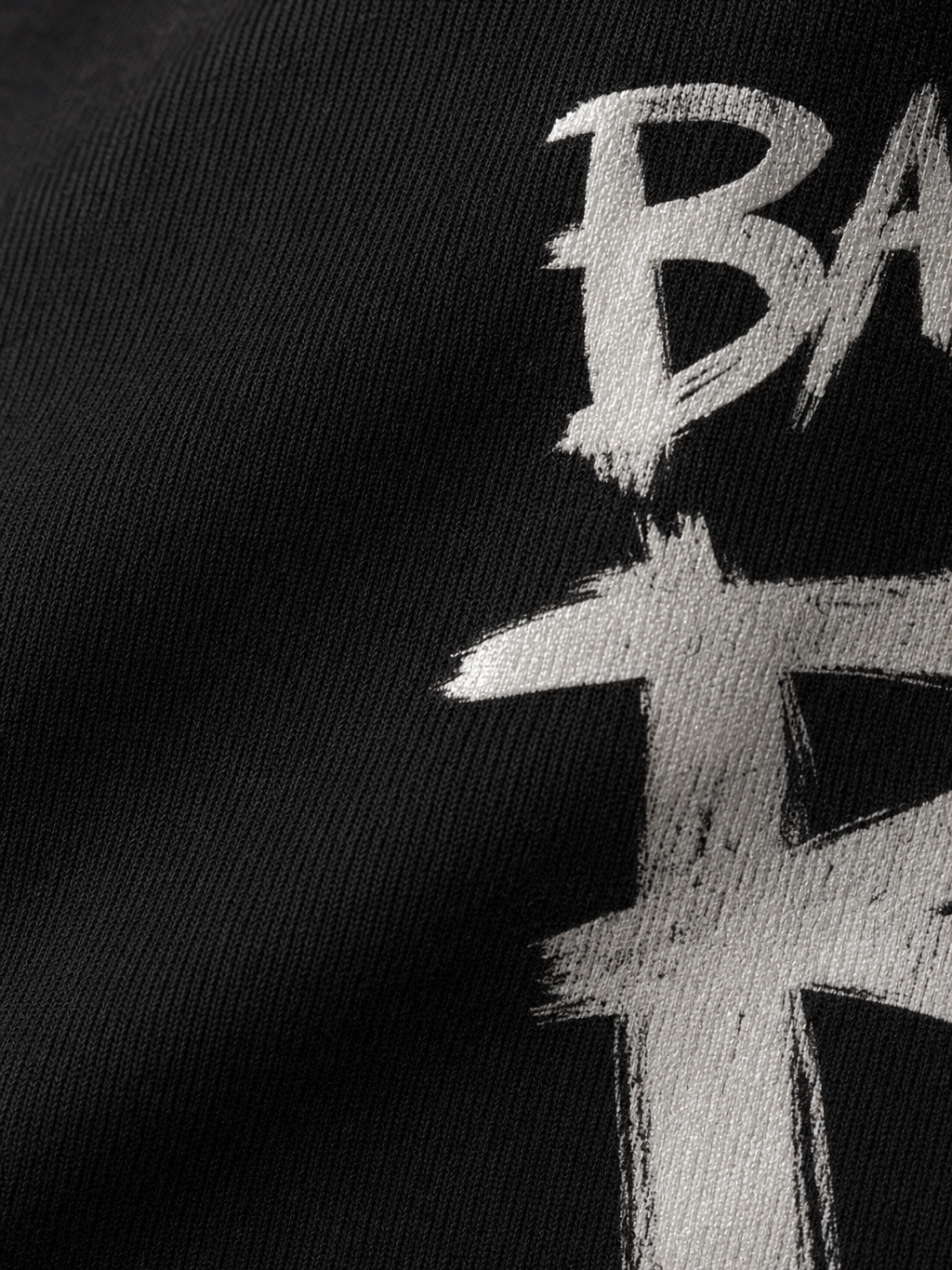 Way Be Autyst Black Shirt – close-up detail