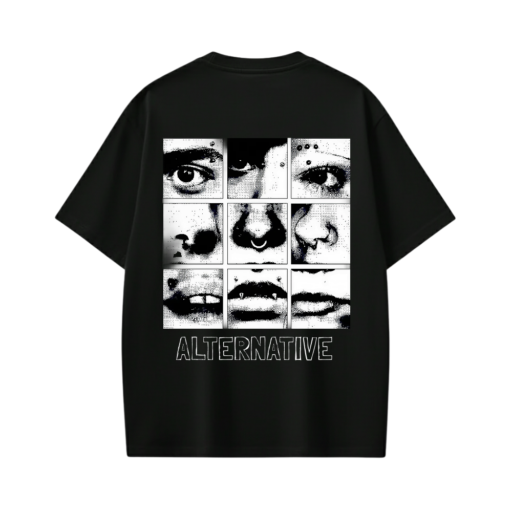 ALTERNATIVE BE AUTYST BLACK T-SHIRT