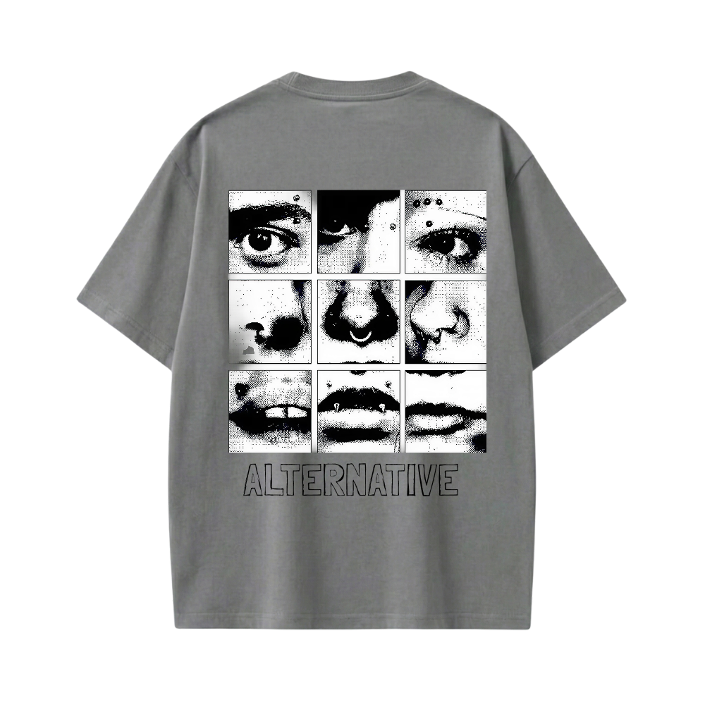 ALTERNATIVE BE AUTYST GREY T-SHIRT