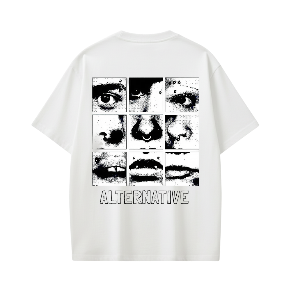 ALTERNATIVE BE AUTYST WHITE T-SHIIRT