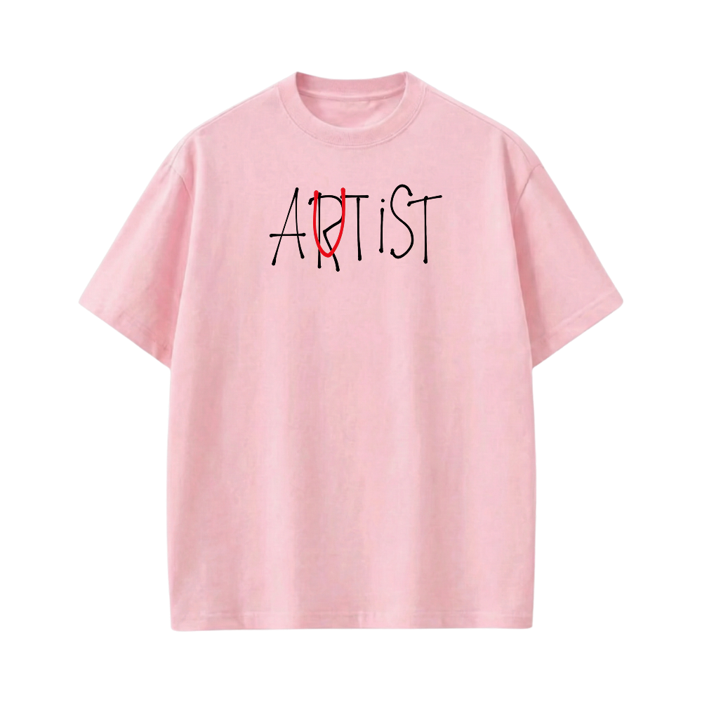 AUTIST  BE AUYTST PINK T-SHIRT