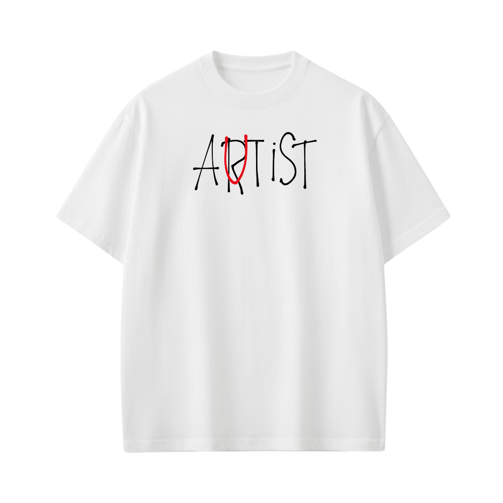 AUTIST BE AUYTST WHITE T-SHIRT