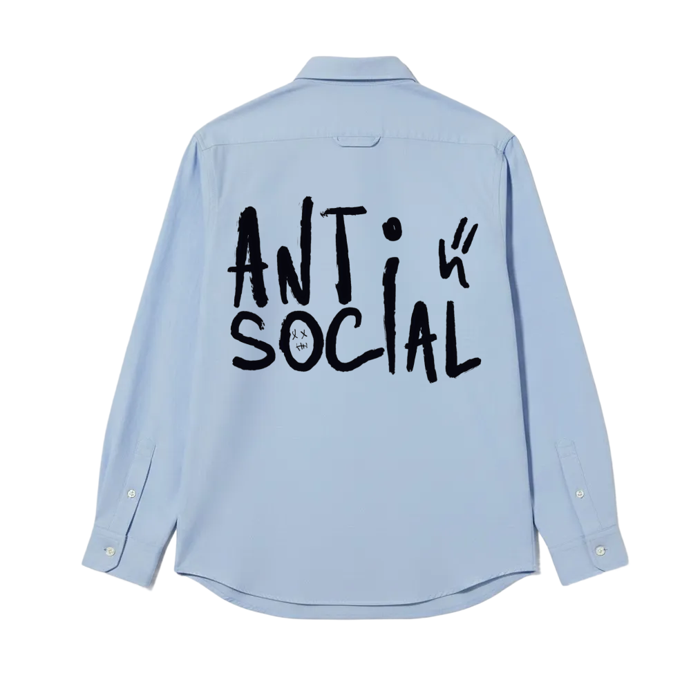Antisocial Be Autyst Ice Blue Shirt
