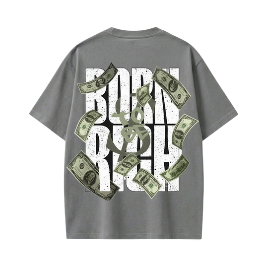 Born To Be Rich Be Autyst Gray T-Shirt