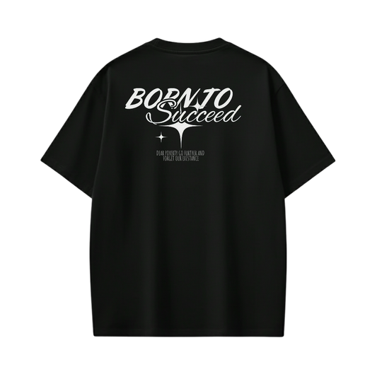 BORN TO SUCCEED BE AUTYST BLACK T-SHIRT
