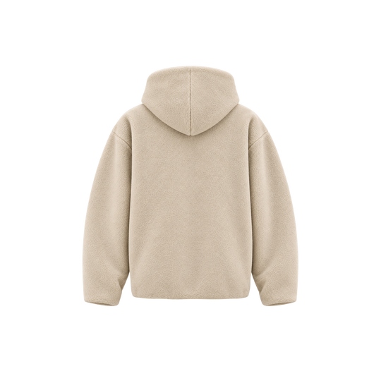 Be Autyst Bear Beige Sherpa Hoodie