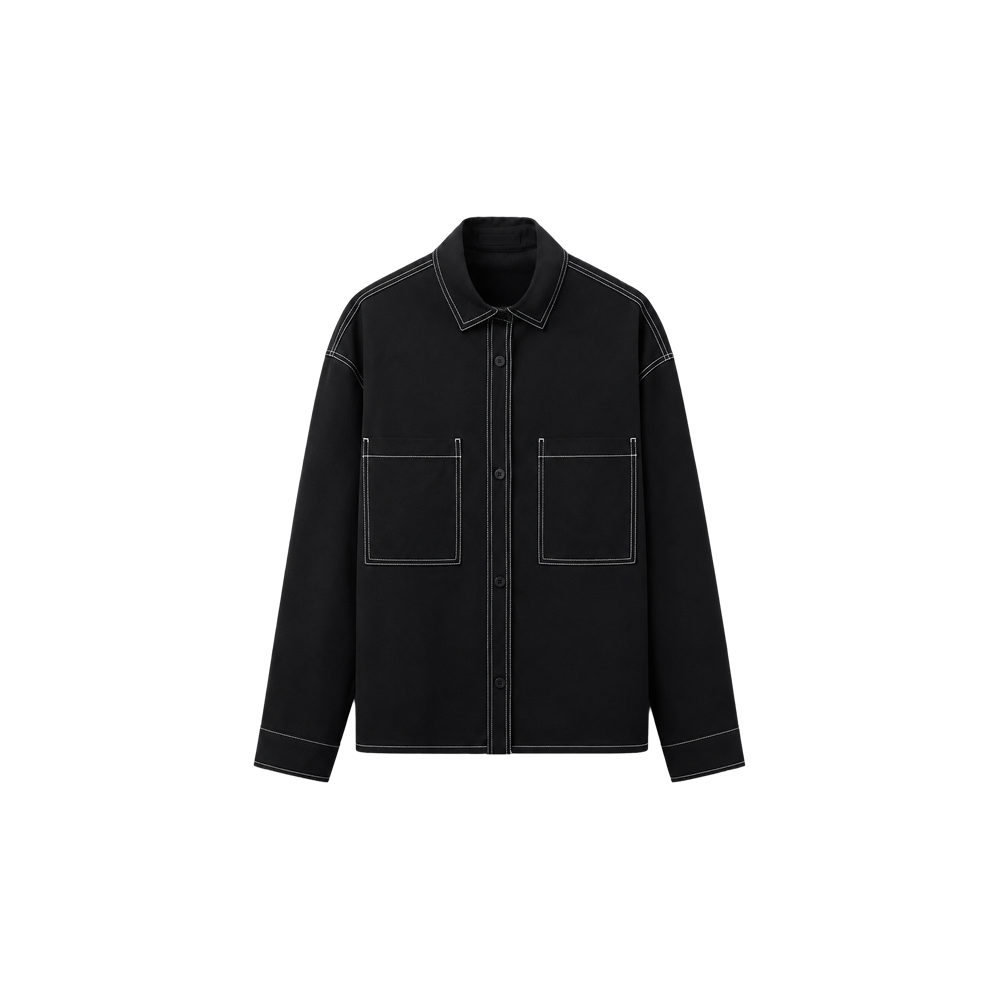 Be Autyst Black Canvas Overshirt