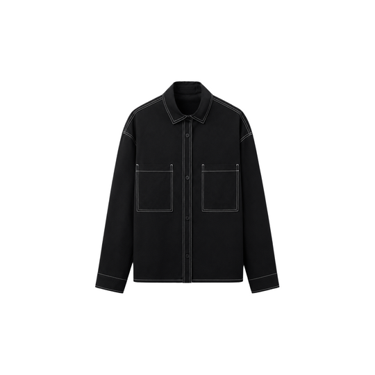Be Autyst Black Canvas Overshirt