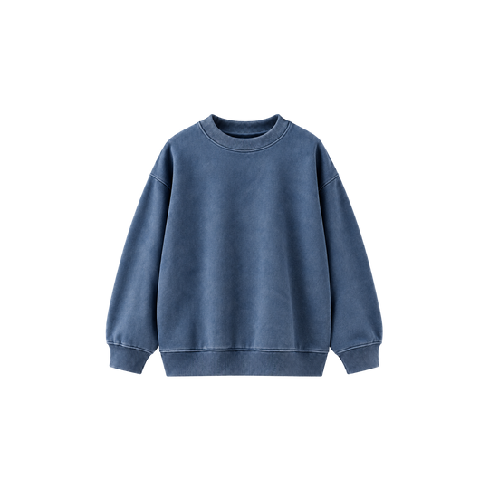 Be Autyst Blue Acid Wash Sweatshirt