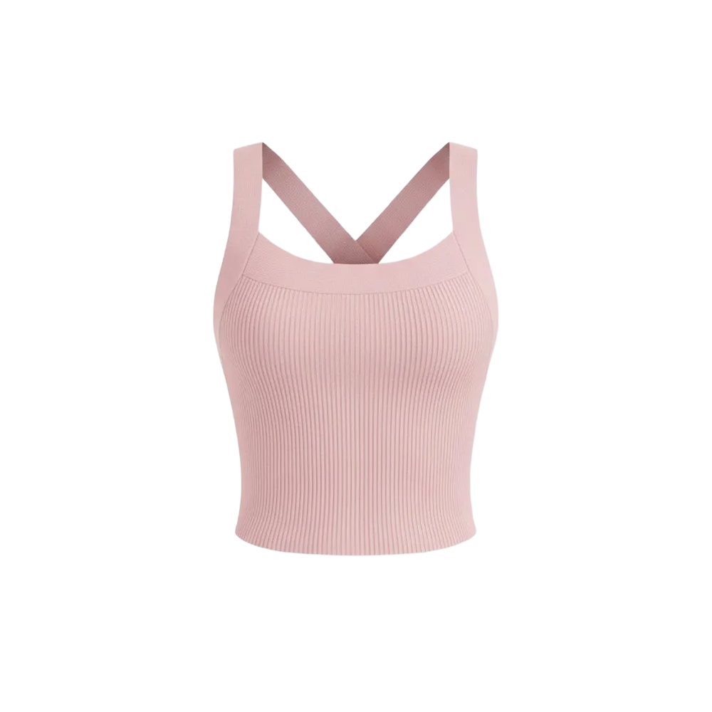 Be Autyst Cross Back Black Top Back