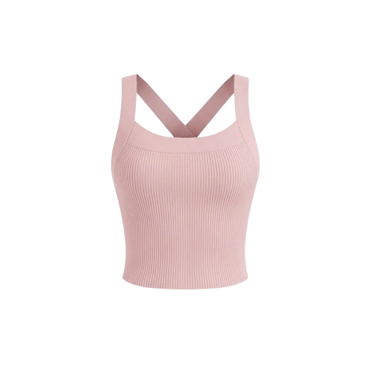 Be Autyst Cross Back Black Top Back